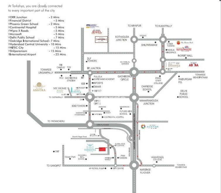 My Home Tarkshya Location Image