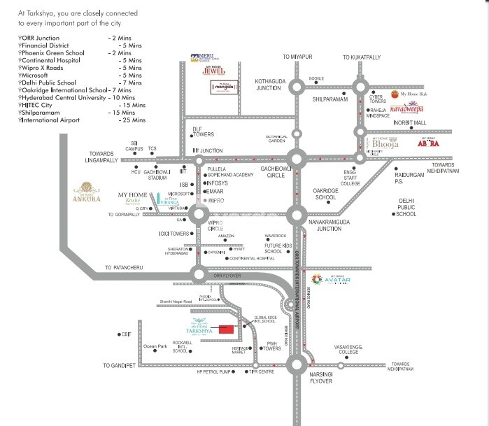 My Home Tarkshya Location Image