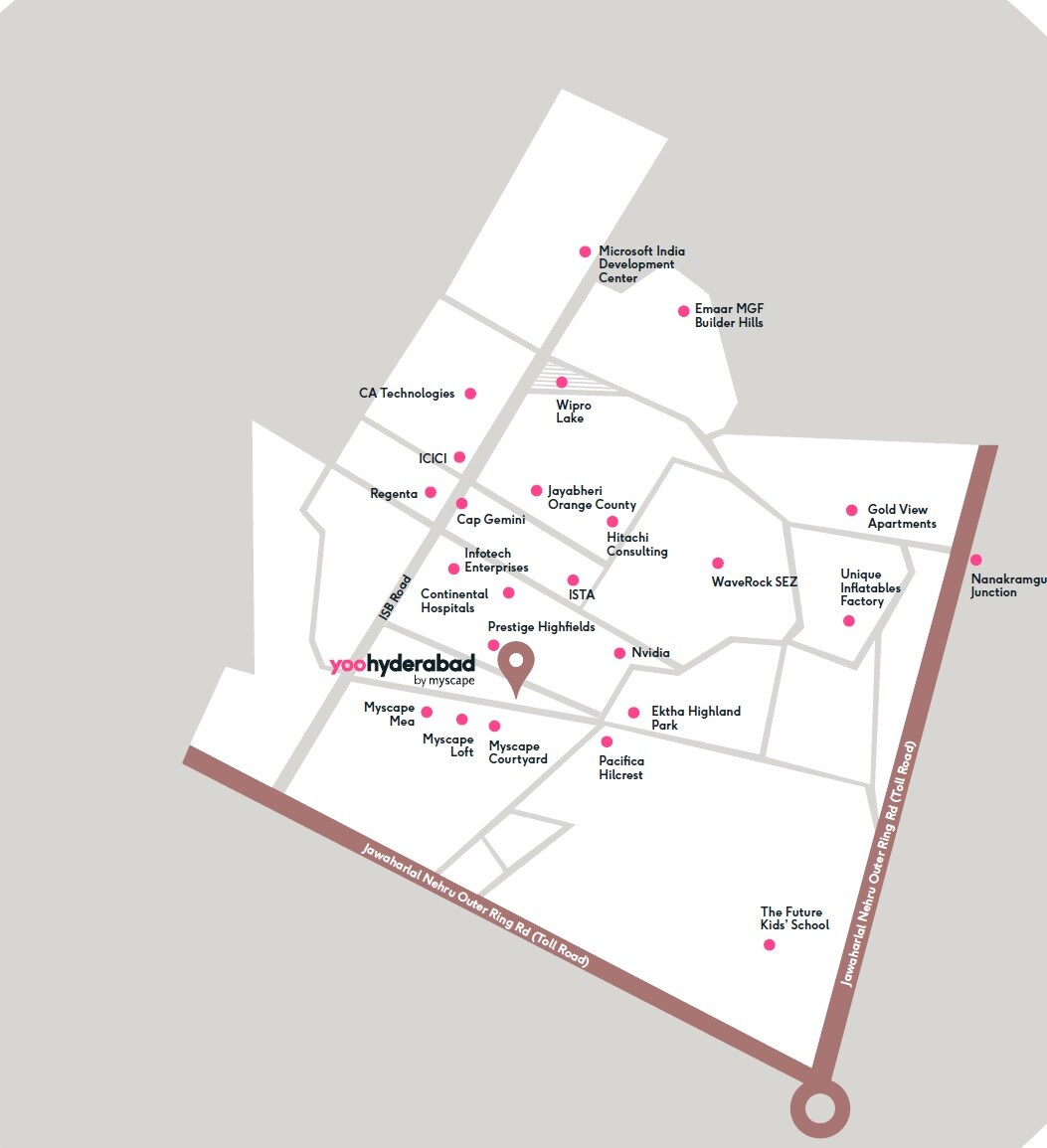 Myscape Yoo Hyderabad Location Image