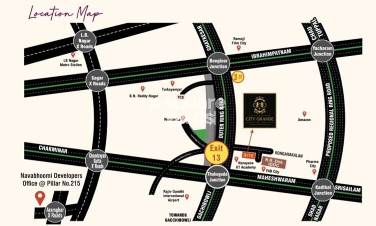 Navabhoomi City Grande Location Image