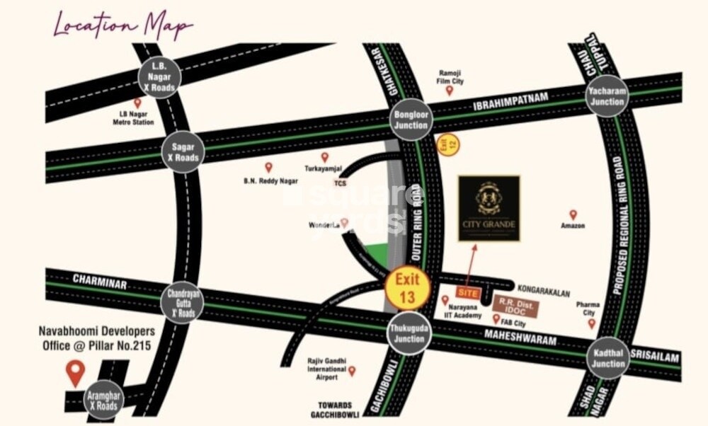 Navabhoomi City Grande Location Image