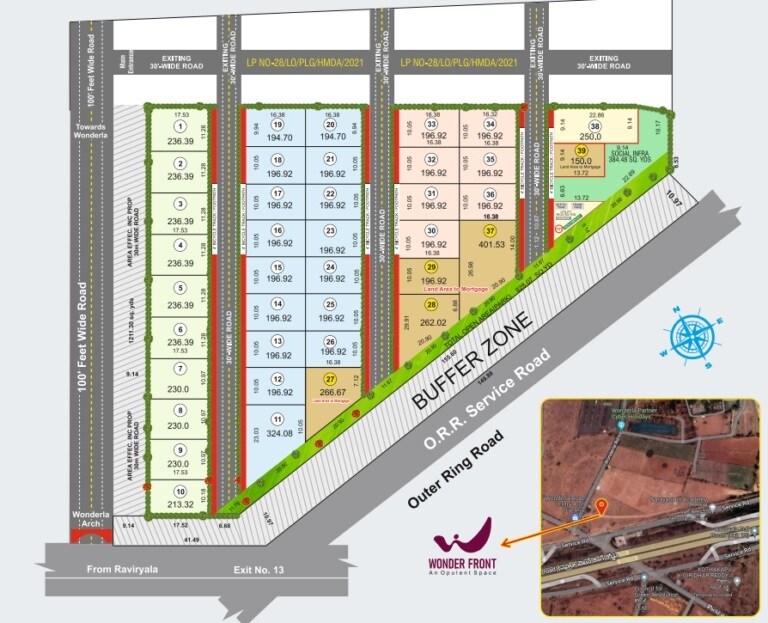 Navabhoomi Wonder Front Master Plan Image