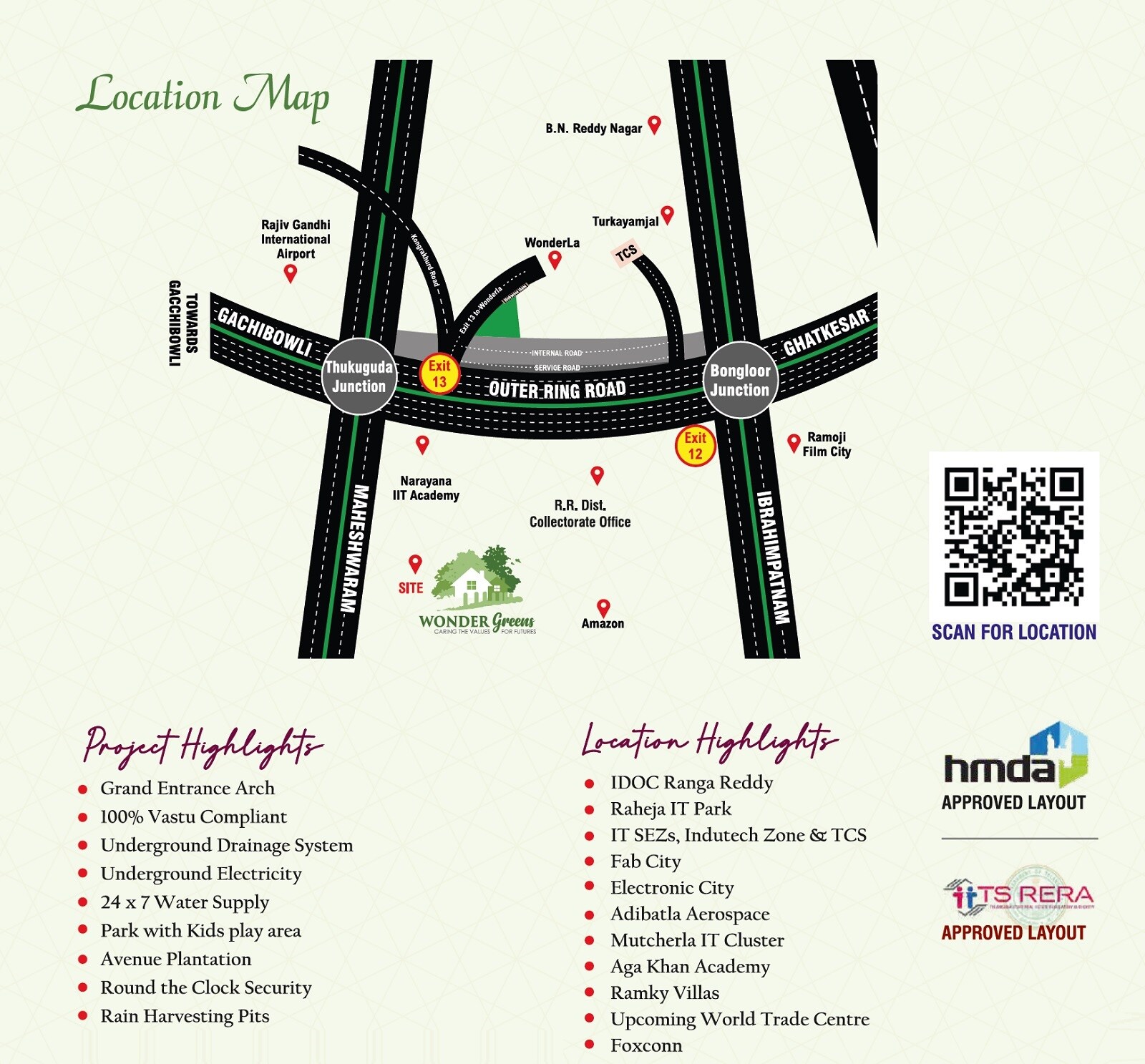 Navabhoomi Wonder Greens Location Image
