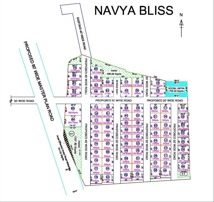Navya Vasavi Bliss Master Plan 1