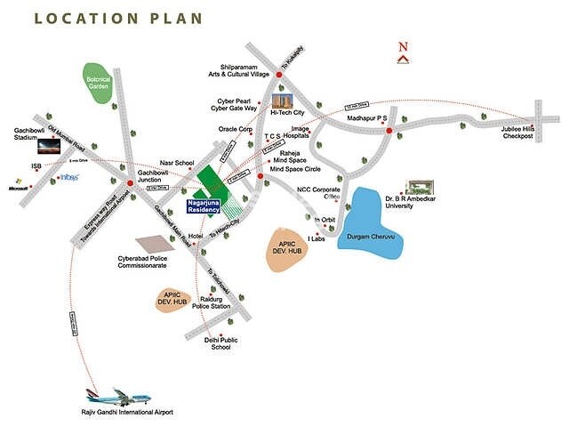 NCC Urban Nagarjuna Residency Location Image