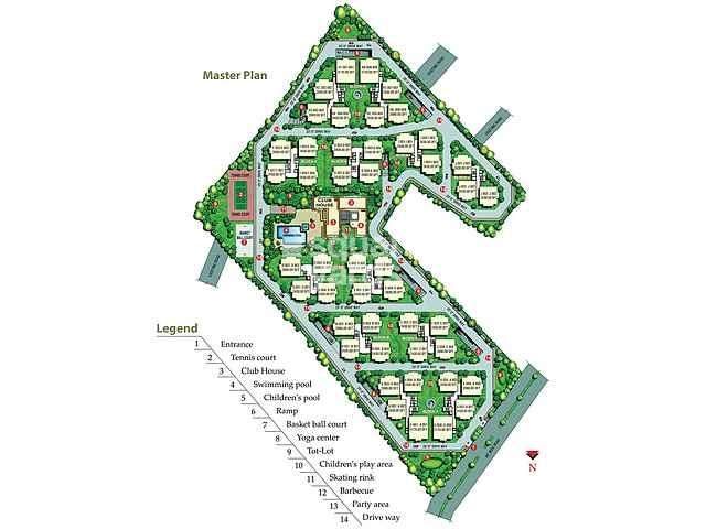 ncc urban nagarjuna residency project master plan image1