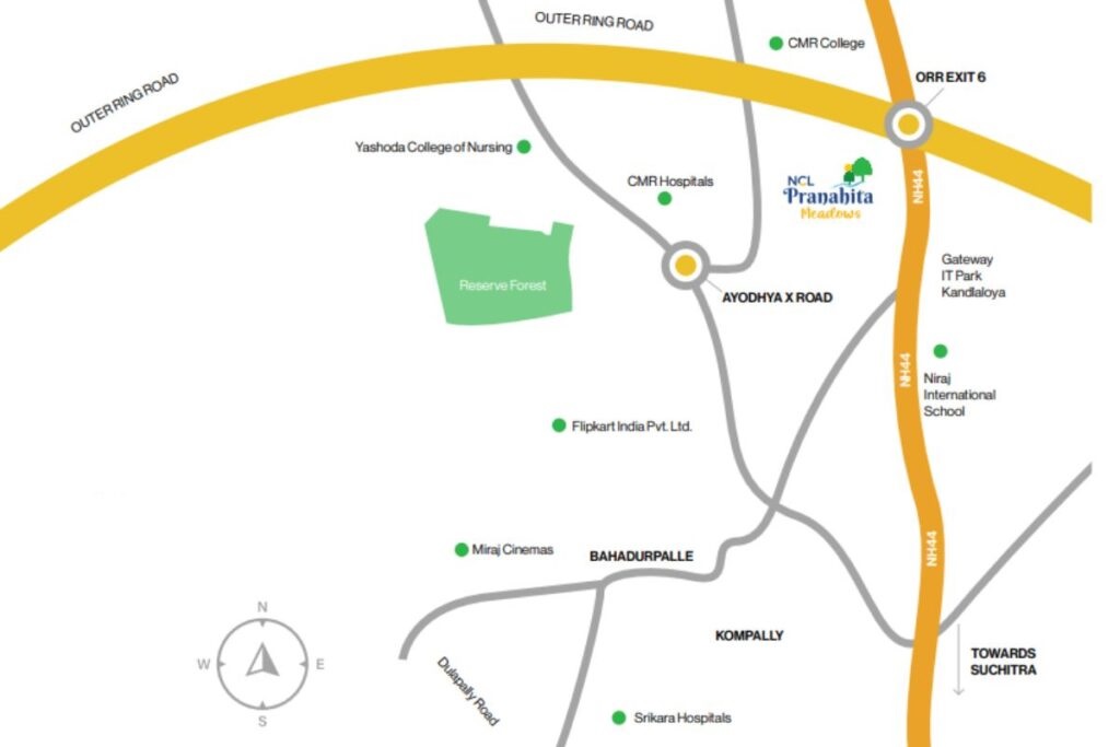 NCL Pranahita Meadows Location Image