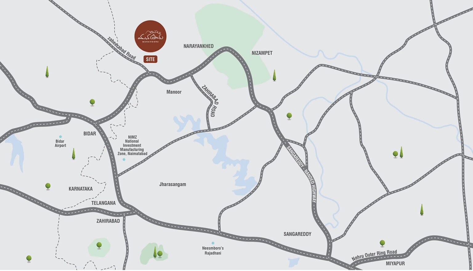 Neemsboro Manavooru Location Image