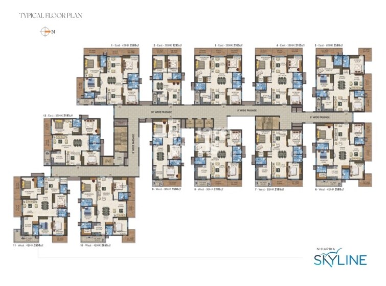 Niharika Skyline Floor Plans