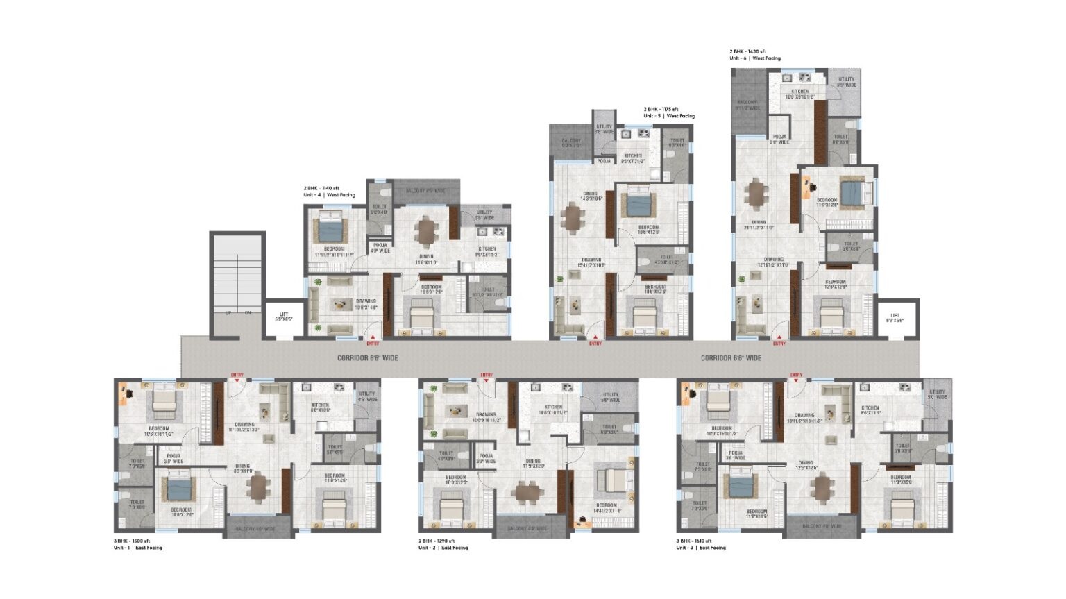 NNK Aarna Floor Plans