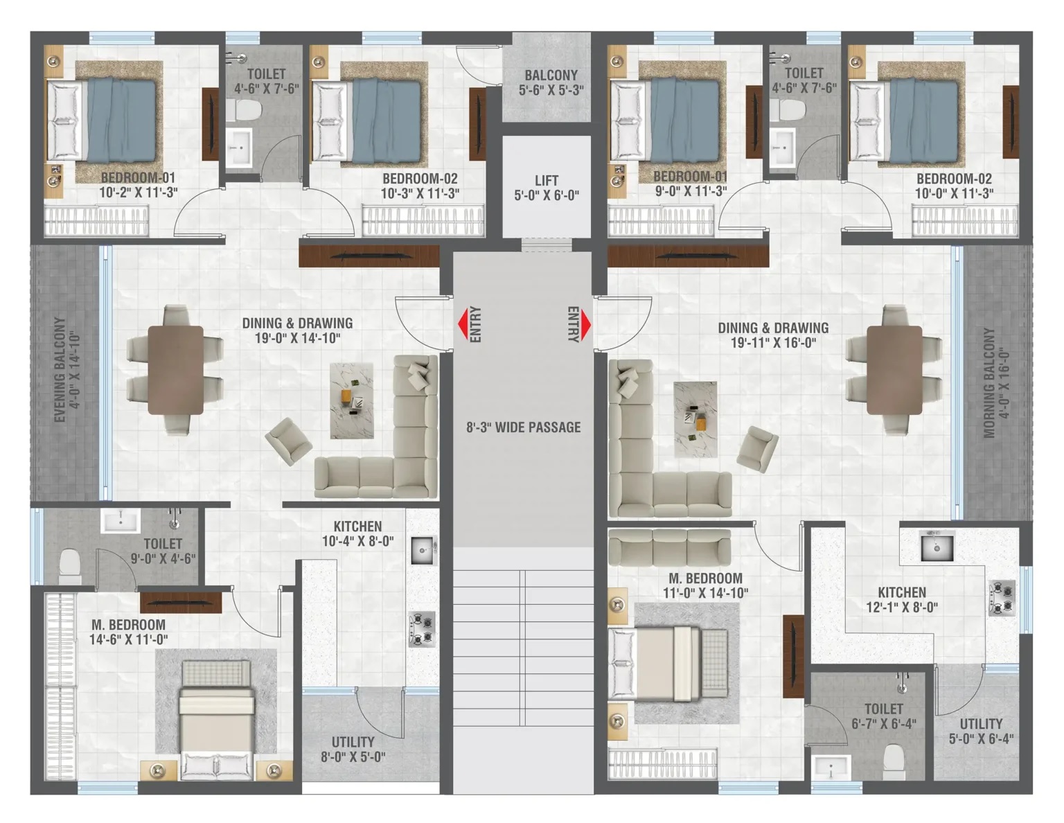 NNK Myra Floor Plans