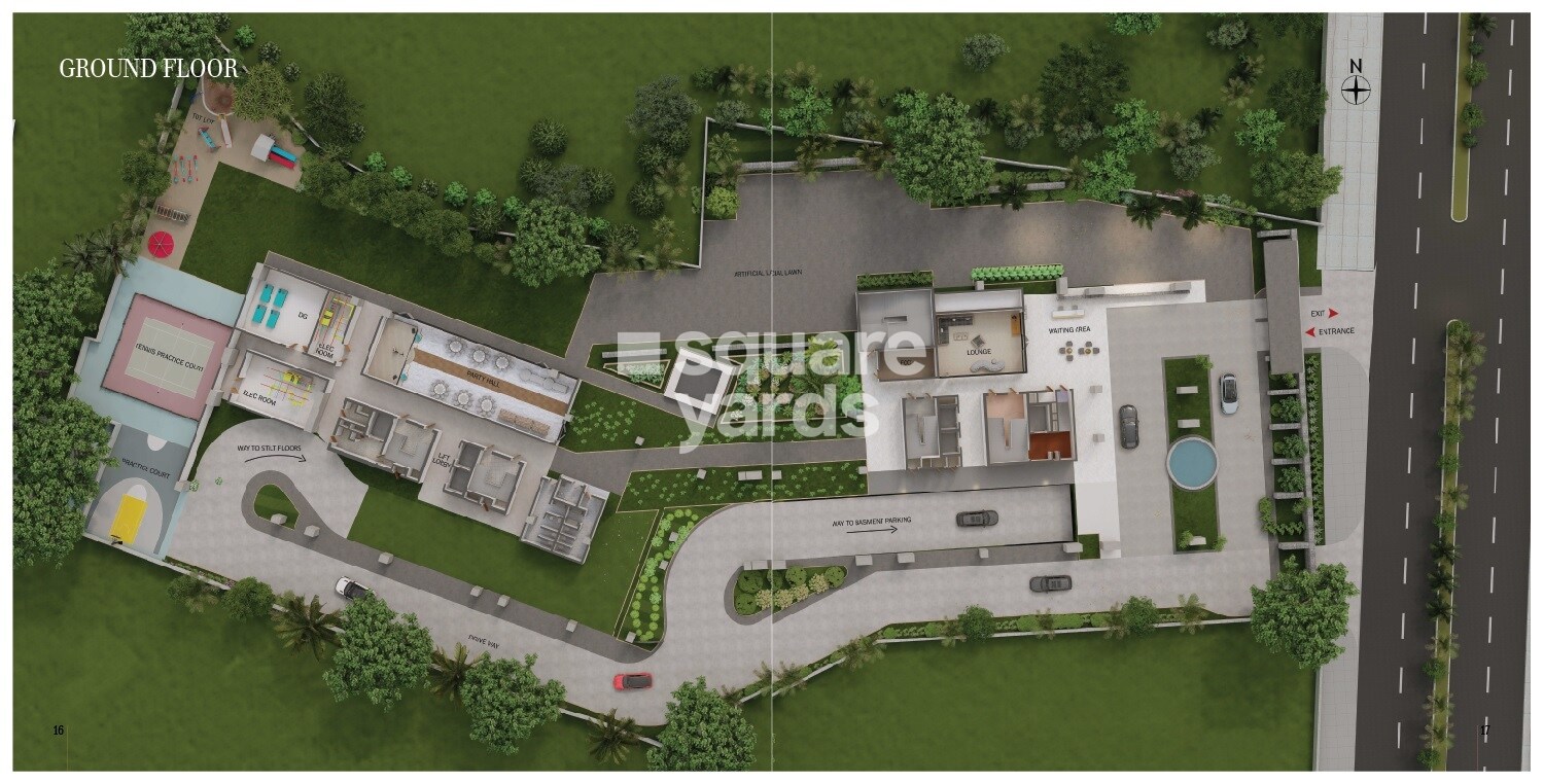 Northstar-SP-Palacio_an aerial view of a small town with a large building