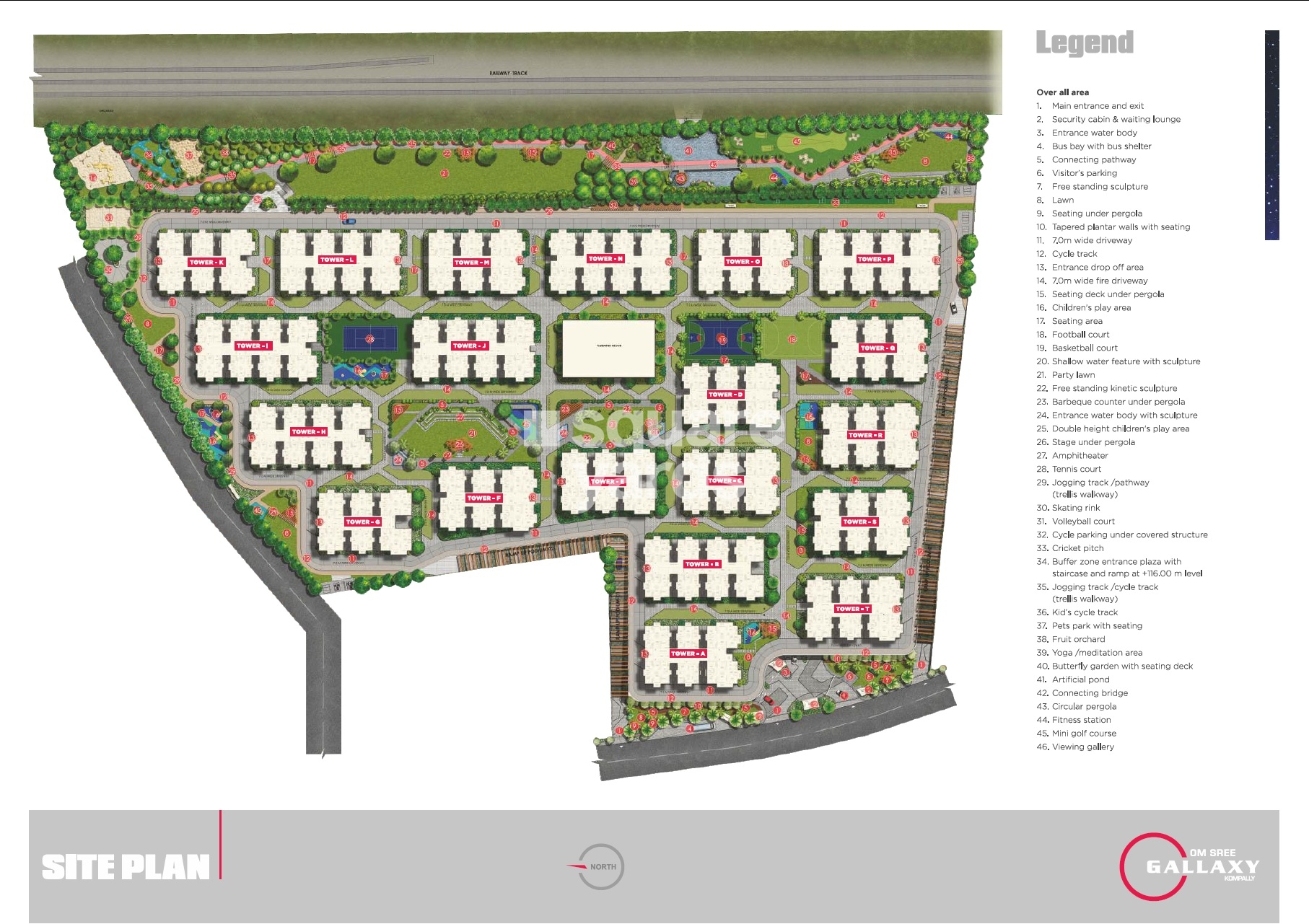 Om Sree Gallaxy Master Plan Image