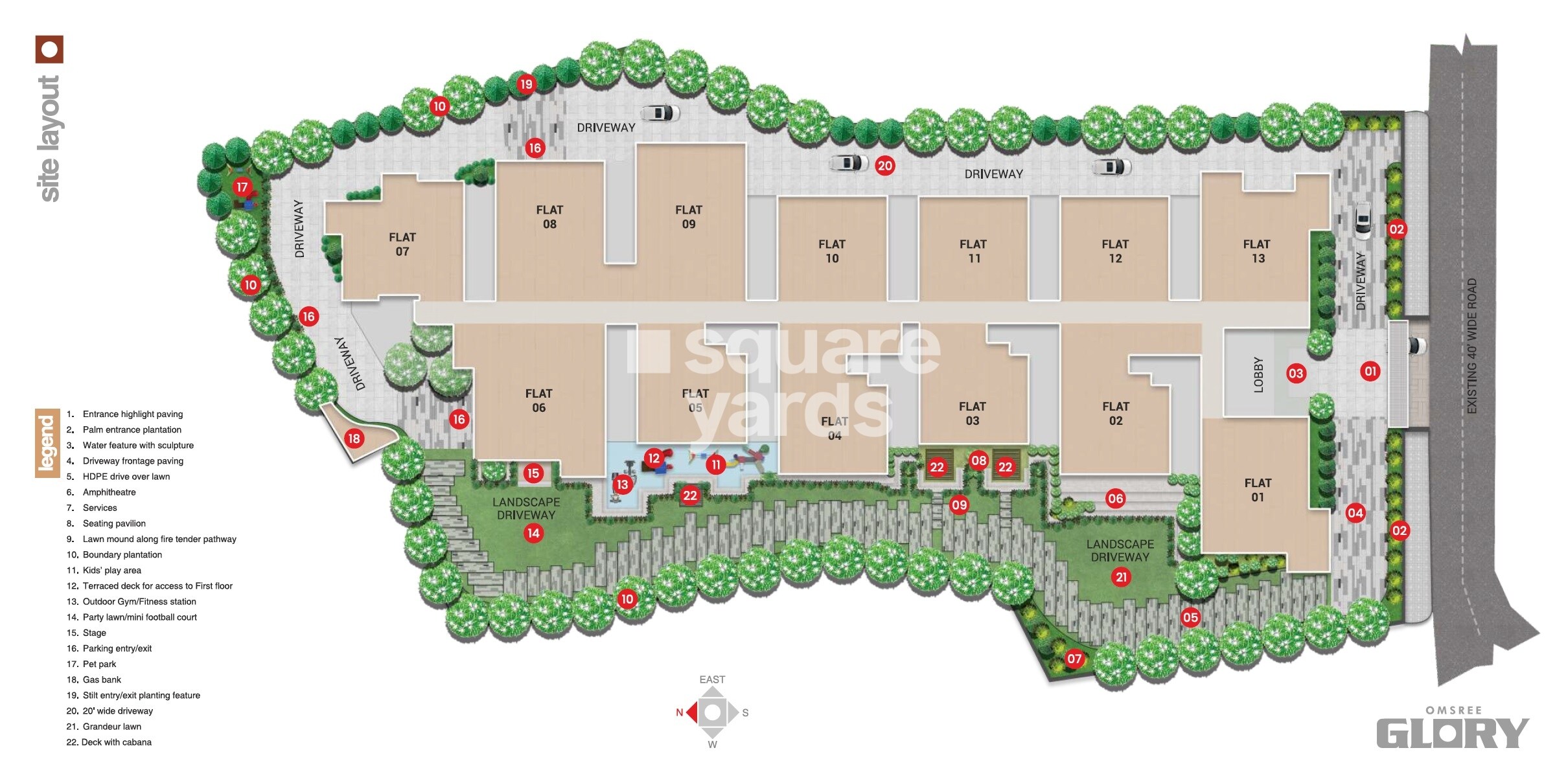 OM-Sree-Glory_an aerial view of a building with a cartoon character on it