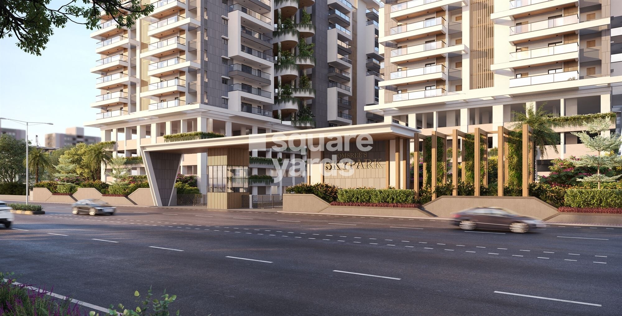 Om Sree Skypark Entrance View