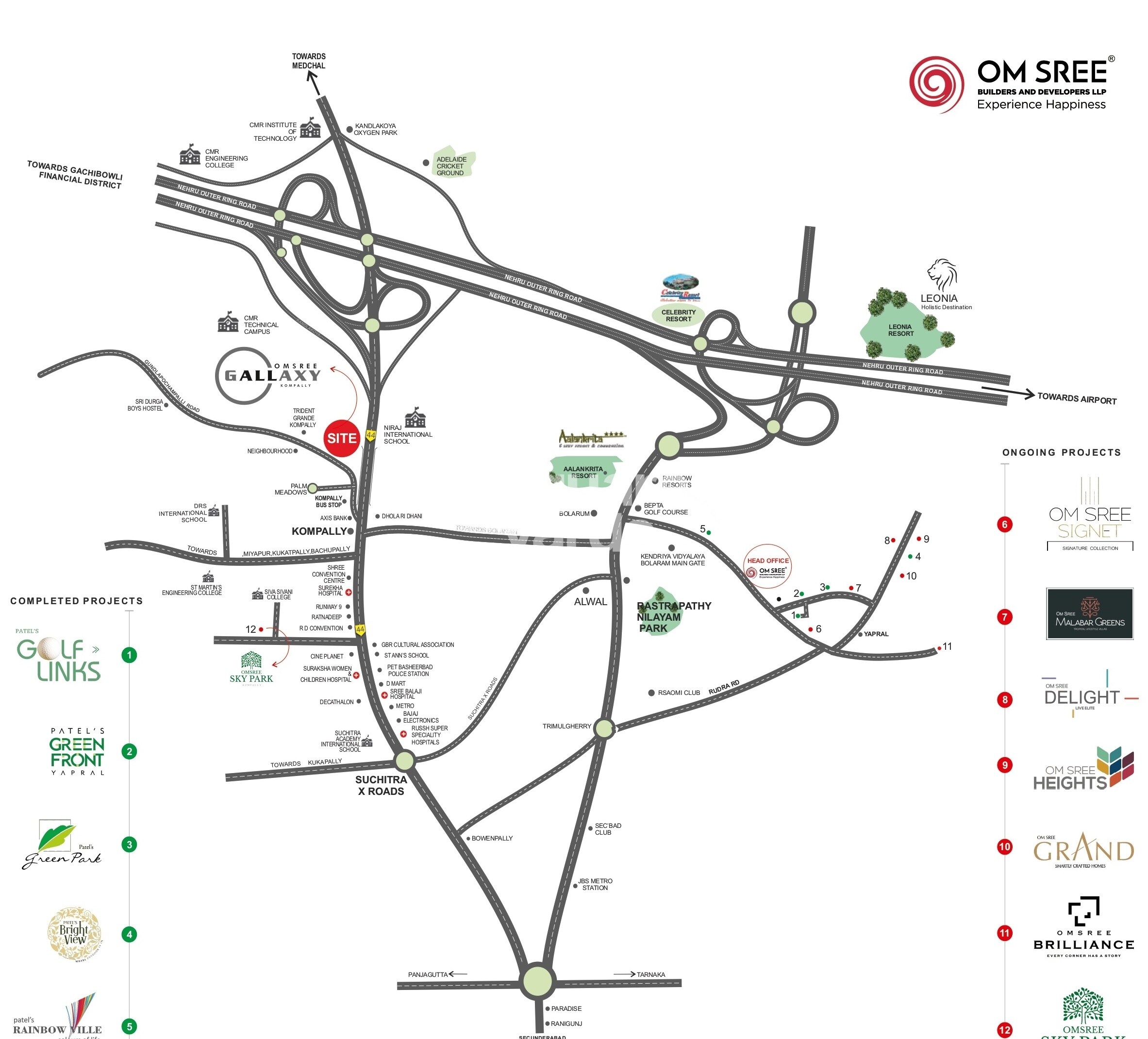 Om Sree Skypark Location Image