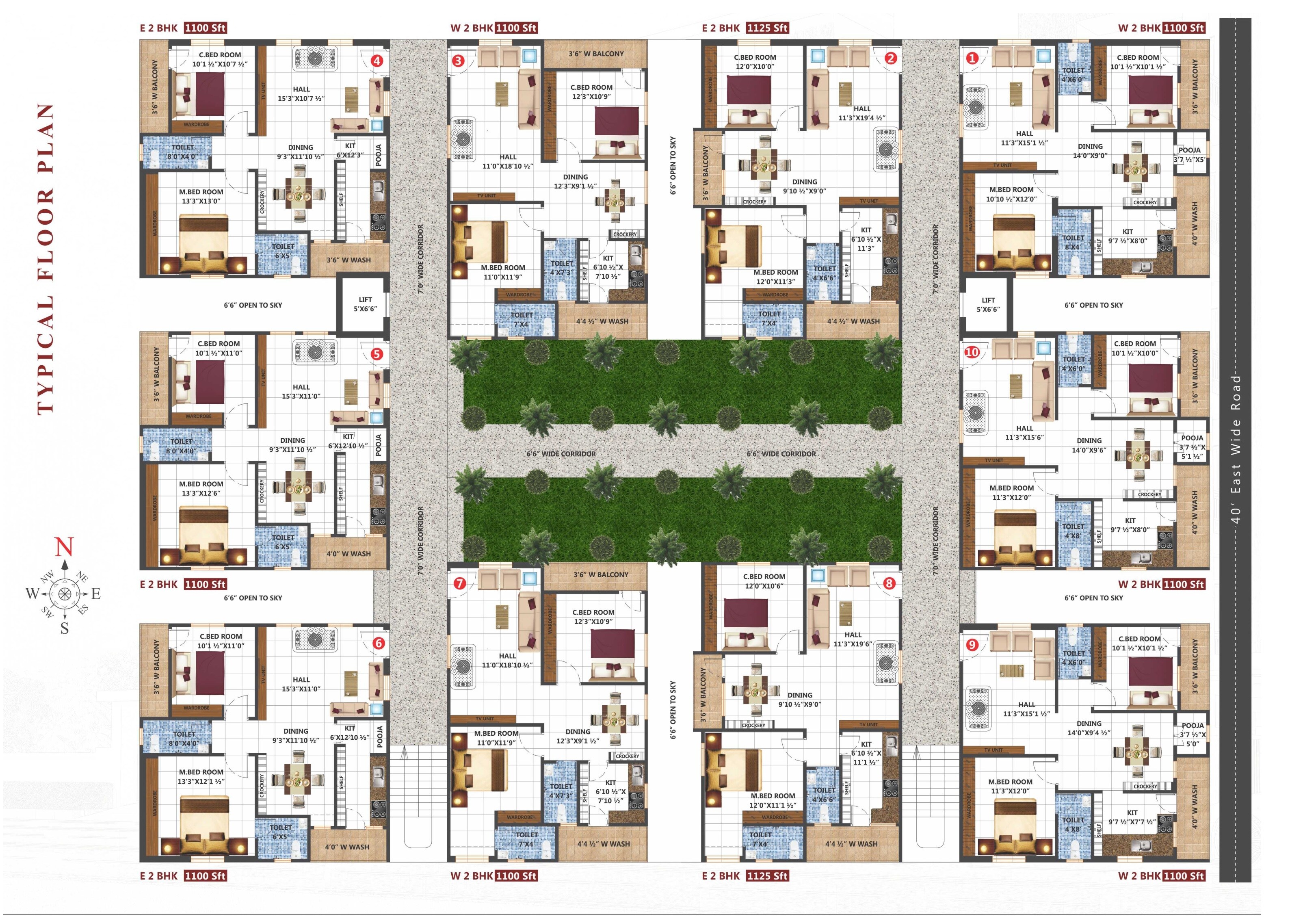 Om Sri Nest Floor Plans