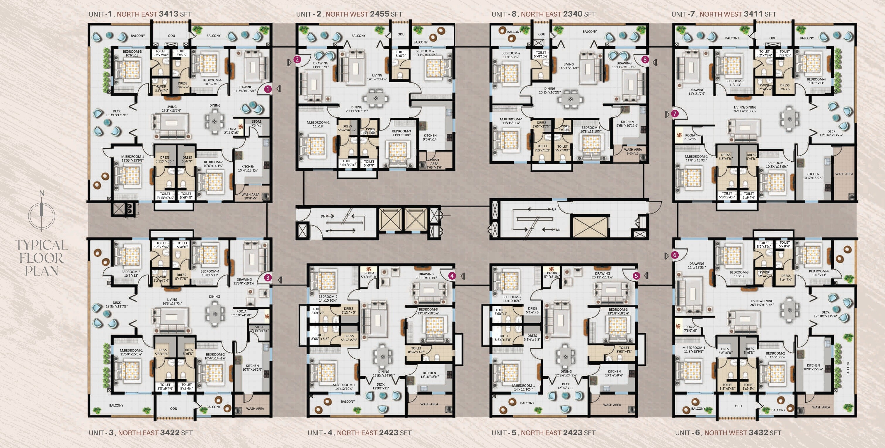 Orange Acacia Floor Plans