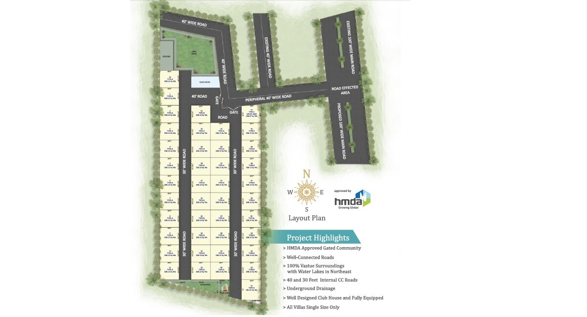 Orange Callisto 5 Villas Master Plan 1