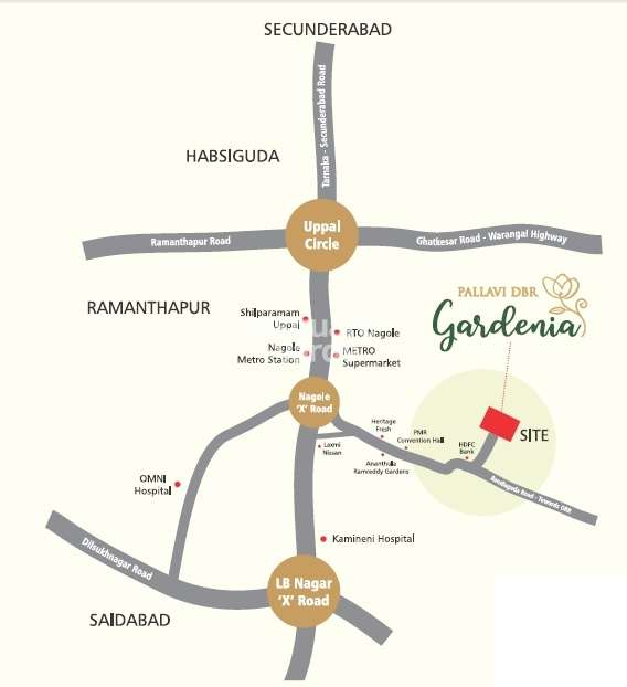 pallavi gardenia project location image1