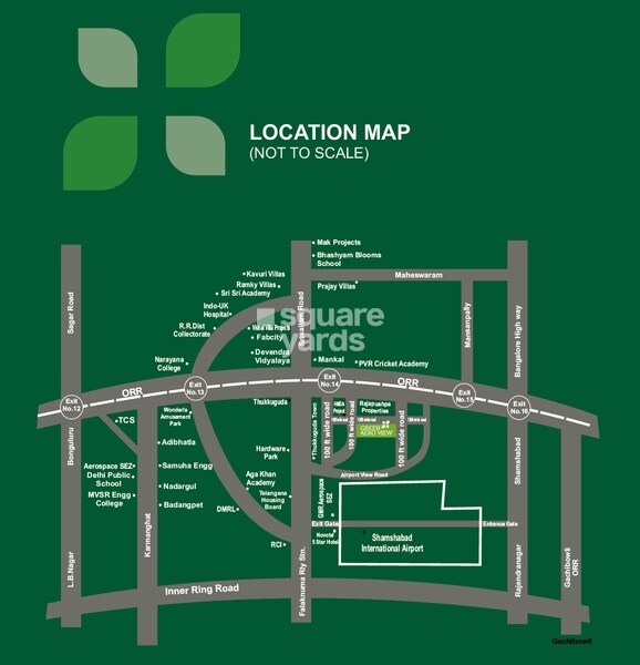 Pavan Green Aero View Location Image