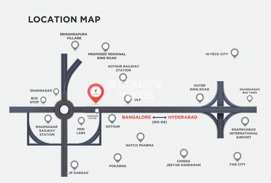 Pavani Trinity Location Image