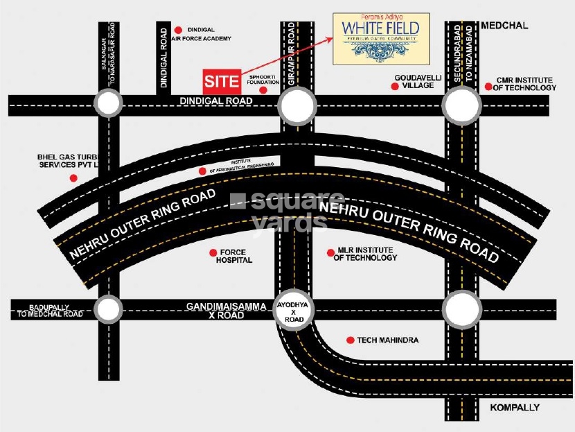 Peram Adithya White Field Location Image