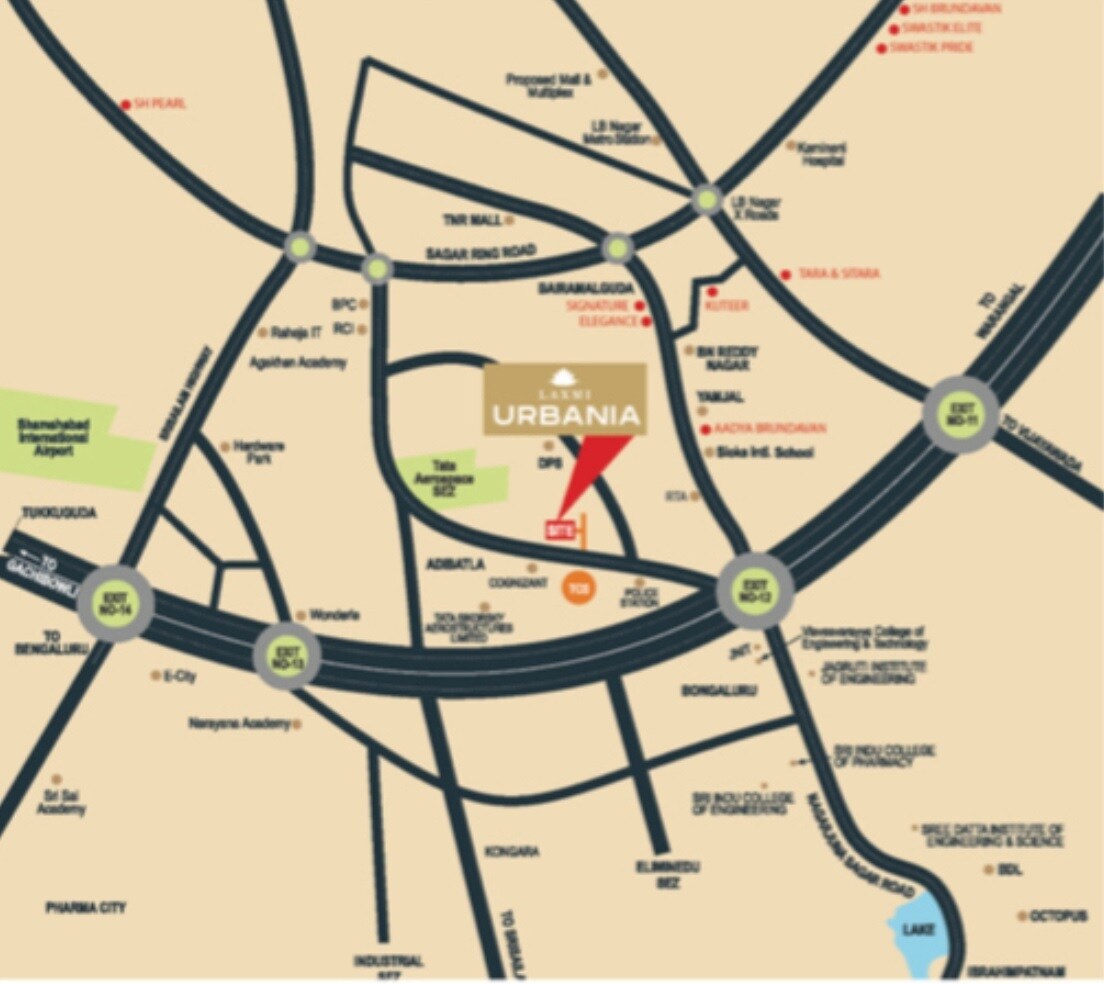 PJMR Laxmi Urbania Location Image