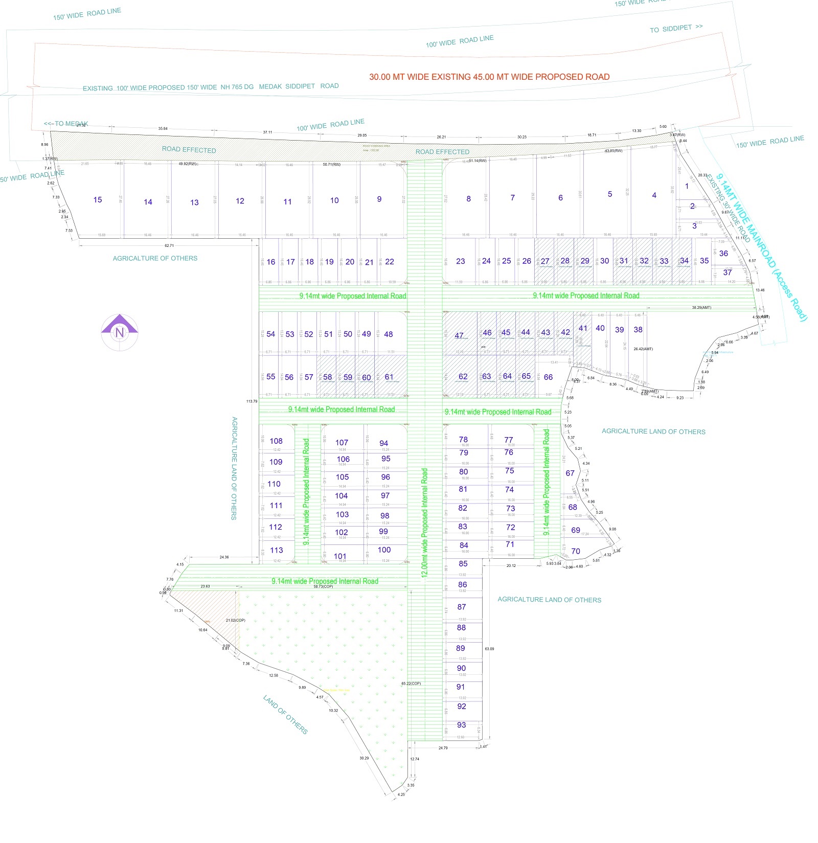 Pragaty Nagar Plots Master Plan Image