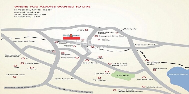 Prajay Megapolis Location Image