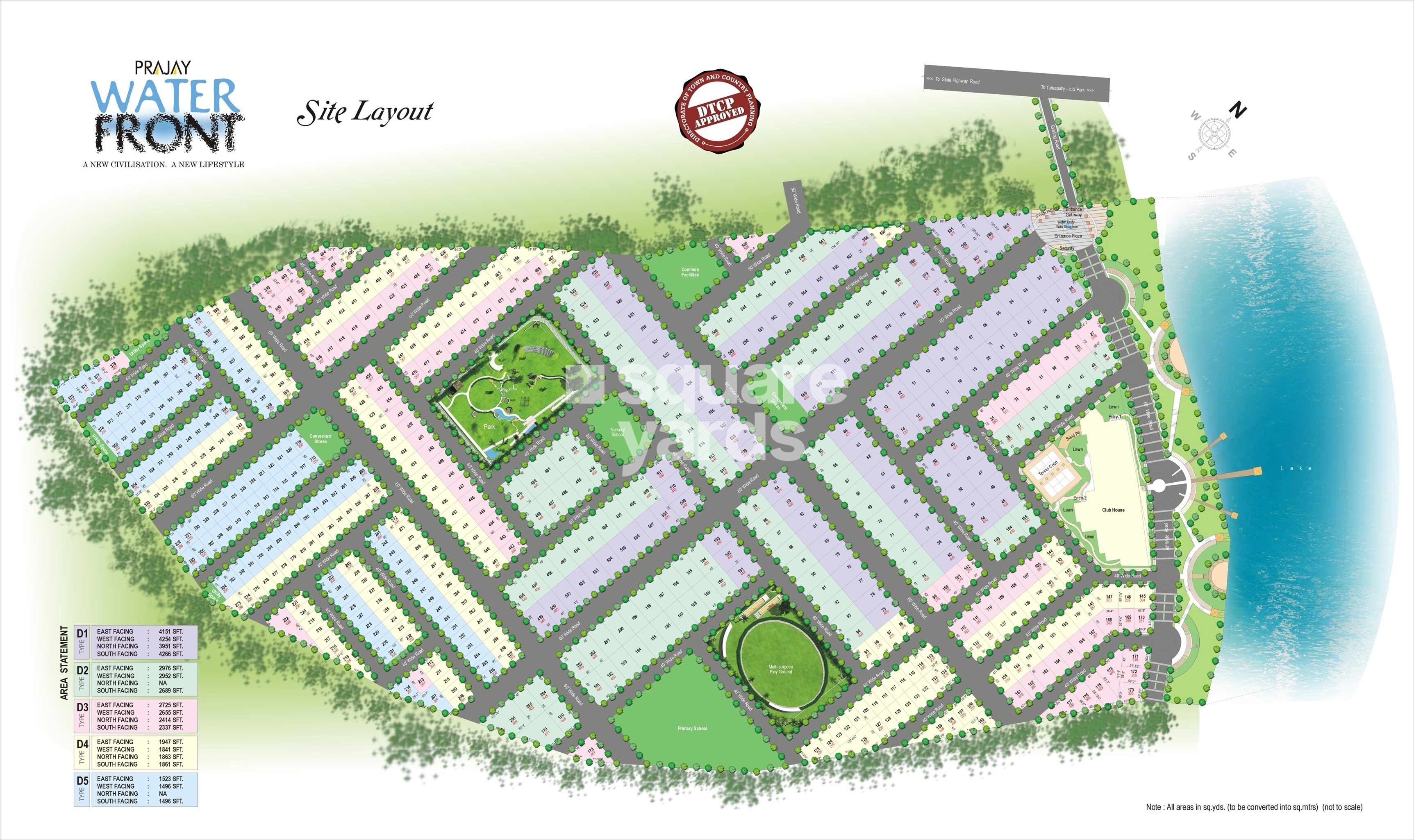 Prajay Water front Phase II Master Plan Image