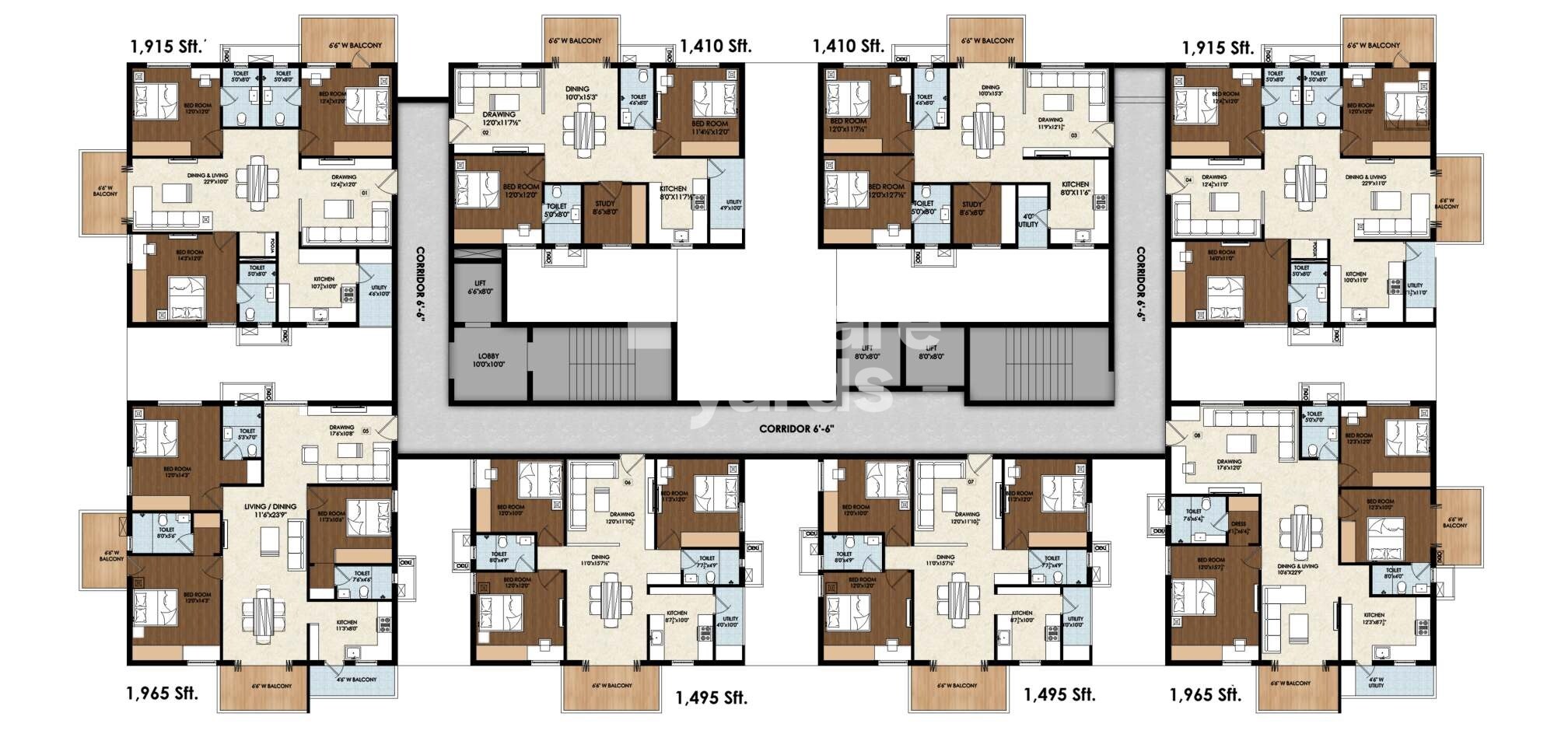 Pranathi Kiara Floor Plans 1