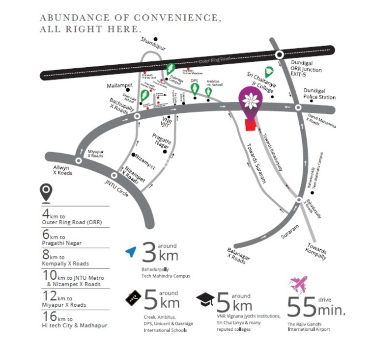 Praneeth Pranav Flora Location Image