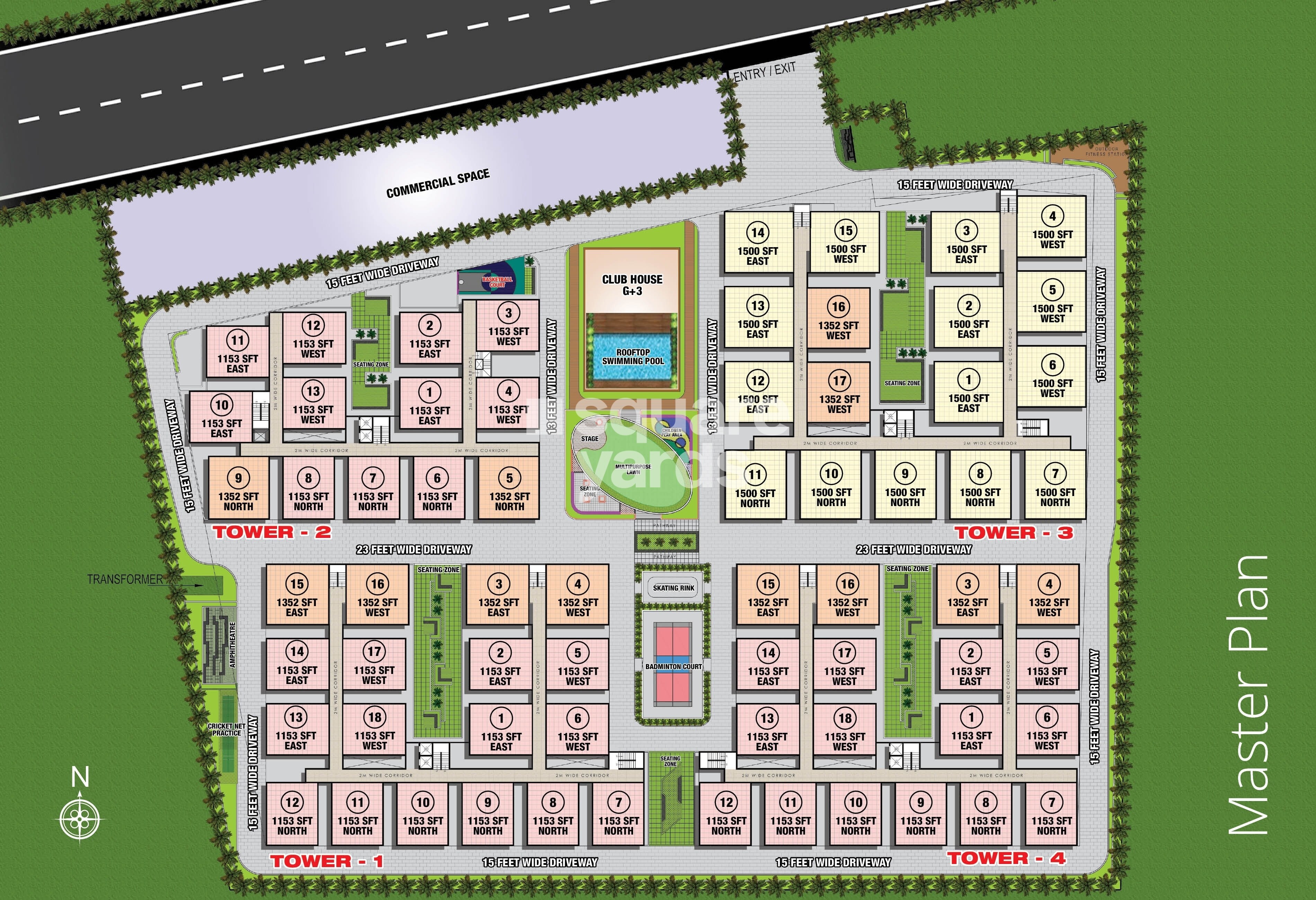 Praneeth Pranav Flora Master Plan Image