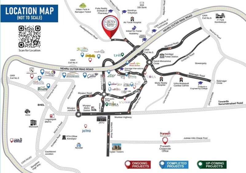 Praneeth Pranav Grove Park Location Image