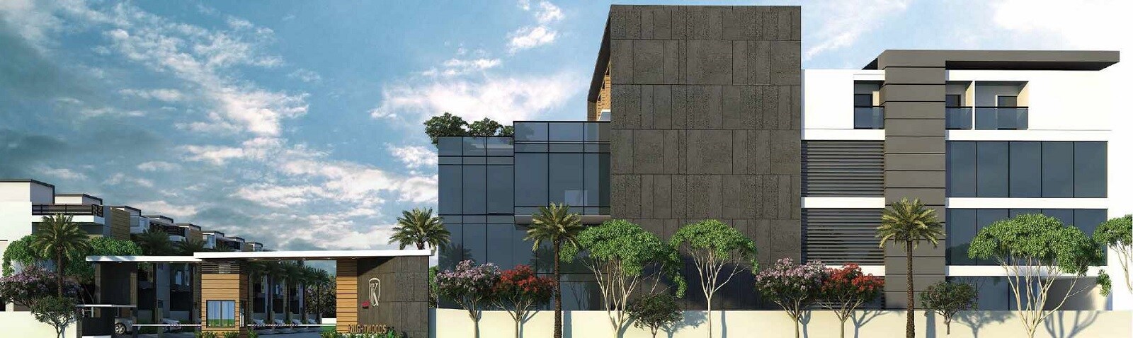 Praneeth Pranav Knightwoods Entrance View