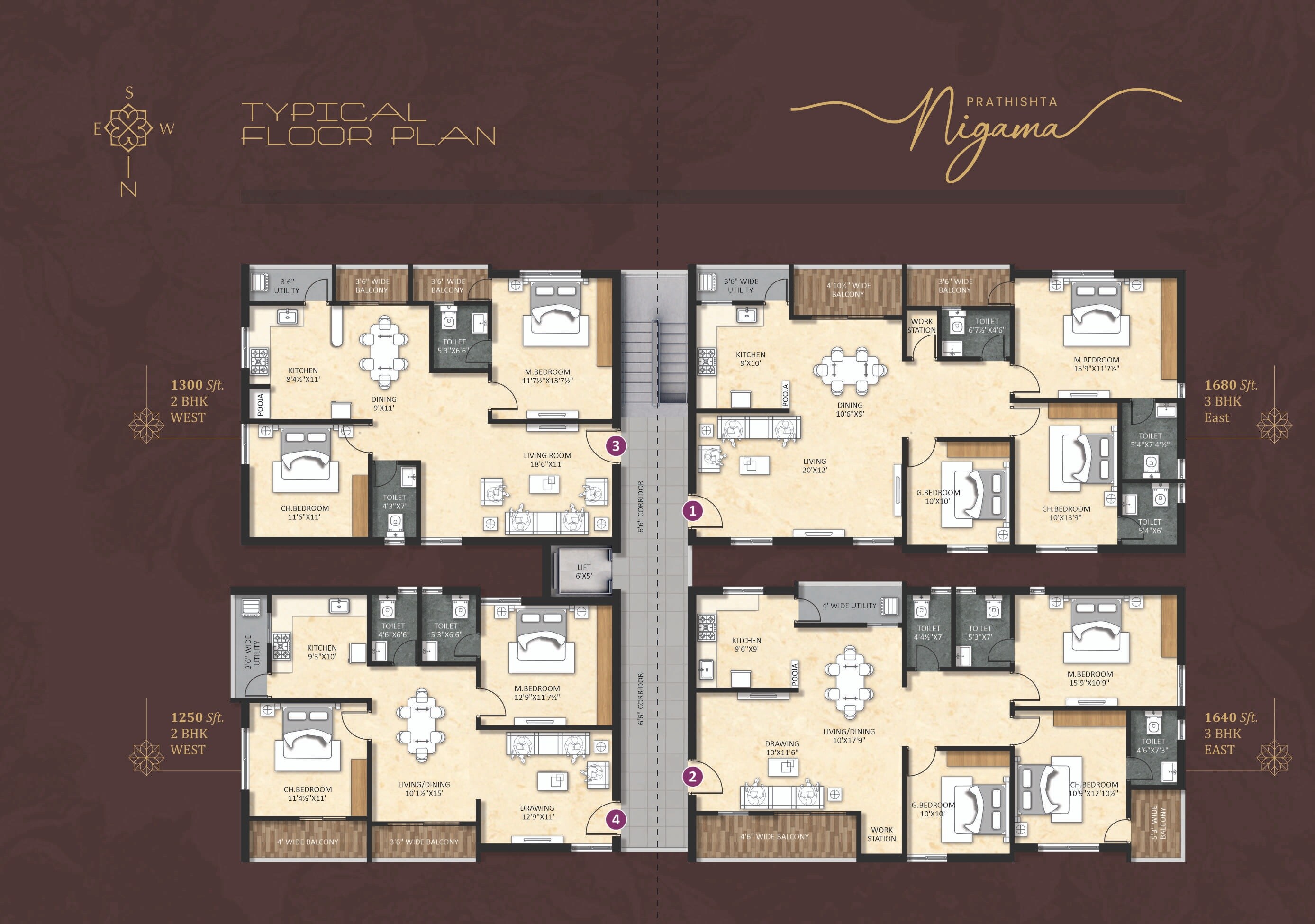 Prathishta Nigama Floor Plans