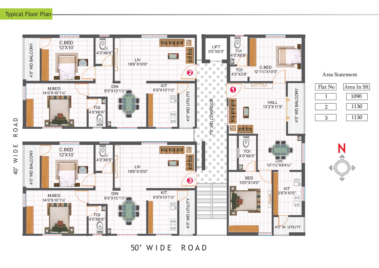 Precise Vardhan in Bowrampet, Hyderabad 53.94 Lac Floor Plans