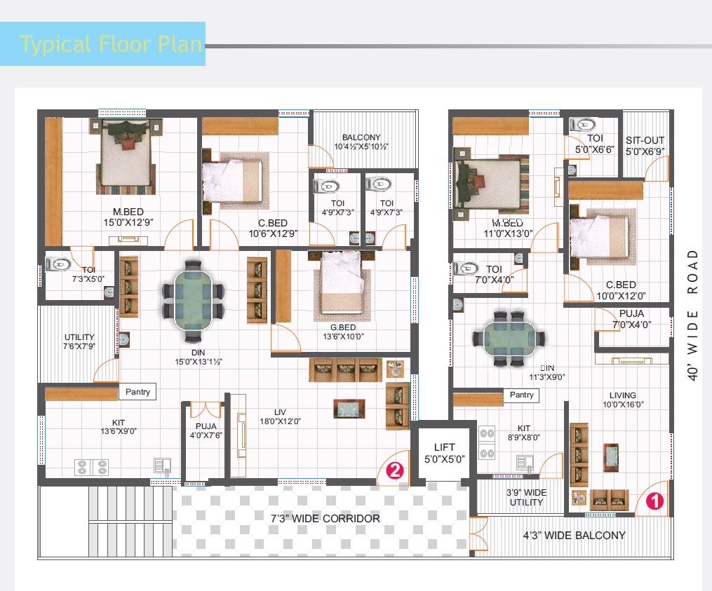 Precise Vedanth Floor Plans