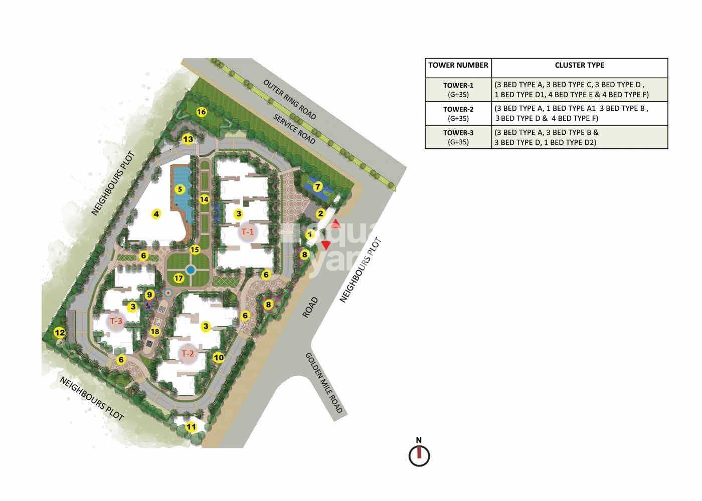Prestige Beverly Hills Master Plan Image