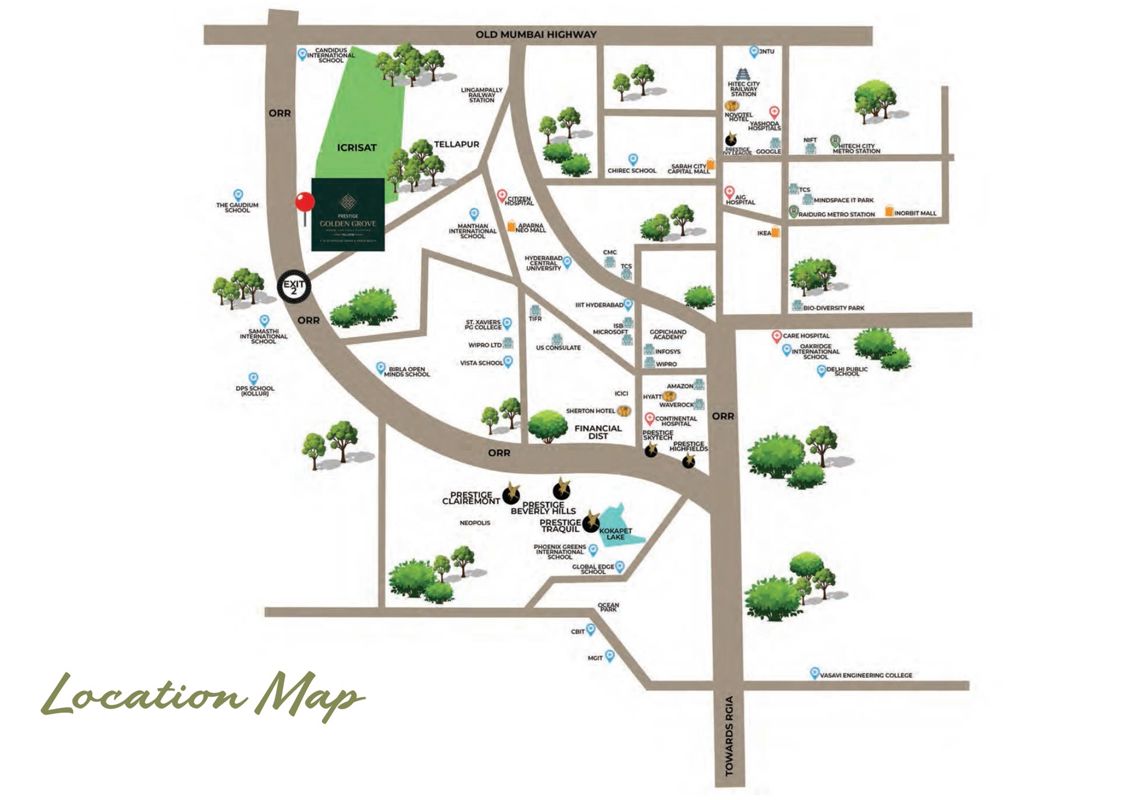 Prestige Golden Grove Location Image