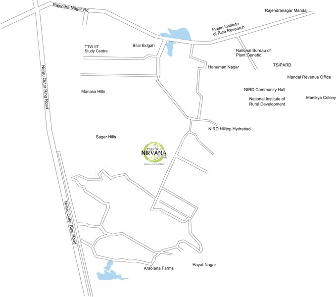 Prestige Nirvana Location Image