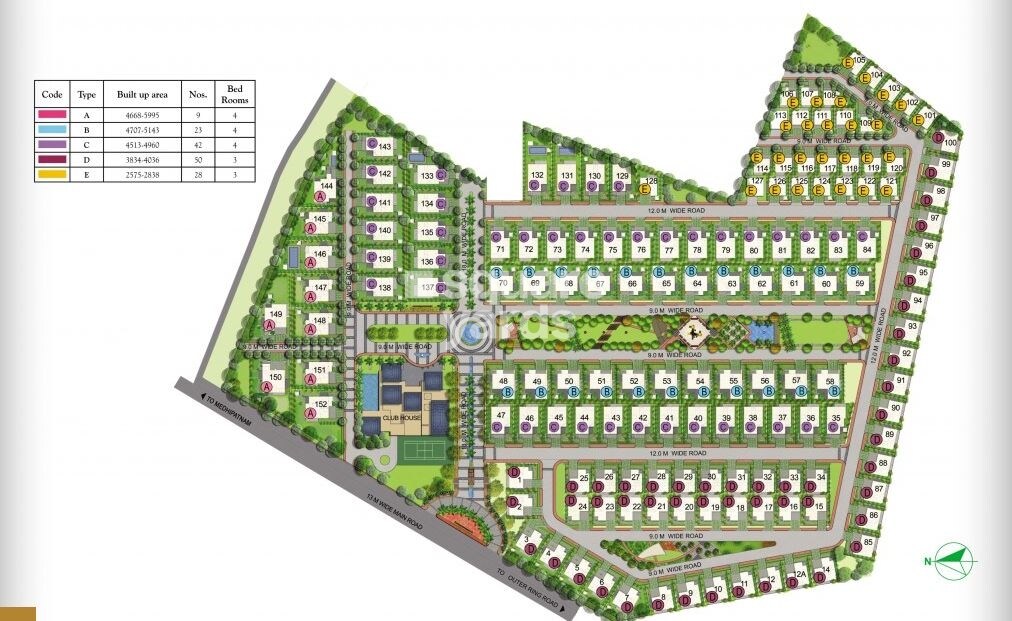 Prestige Royal  Woods Master Plan 1