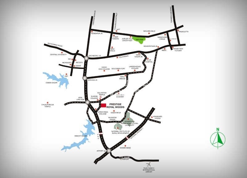Prestige Royal Woods Location Image