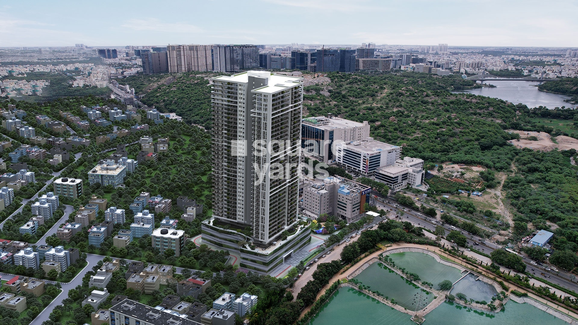 Prestige Vaishnaoi Rainbow Waters Tower View