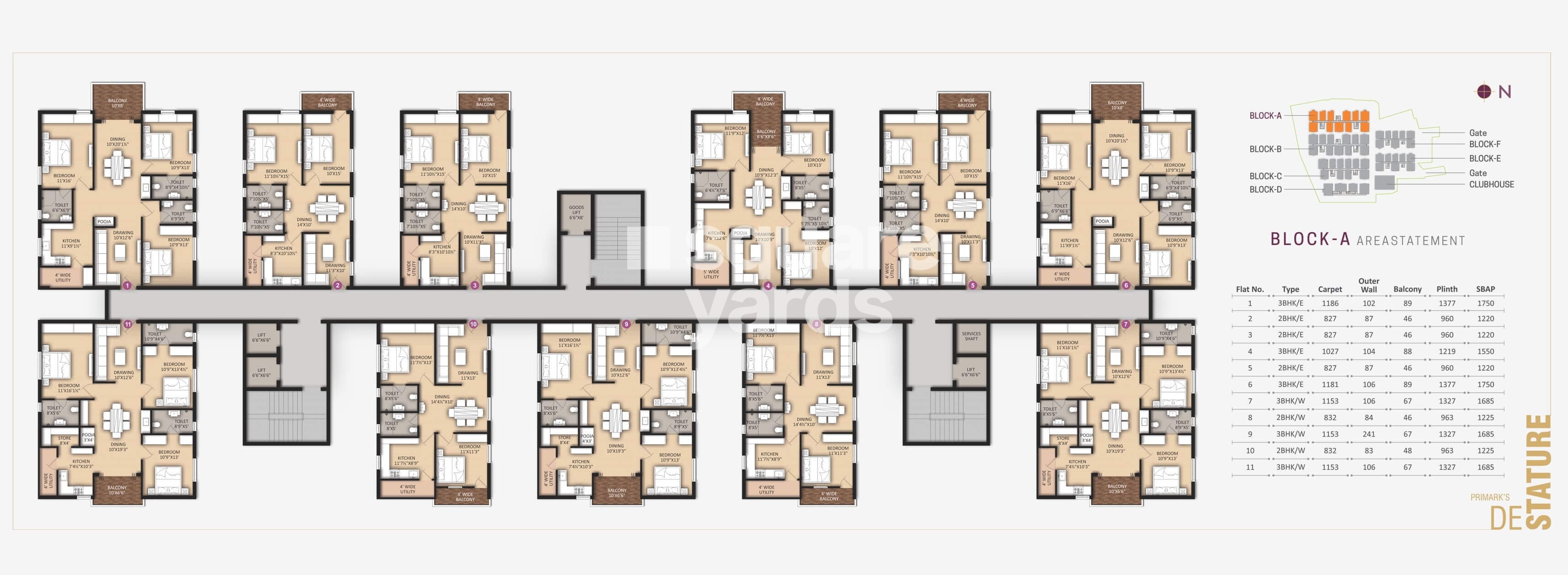 Primark De Stature Floor Plans 1