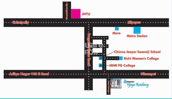 Primarks Vijaya Residency Location Image