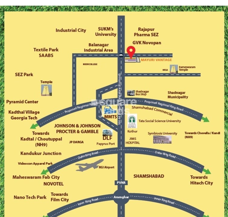 Raaga Mayuri Vantage Location Image