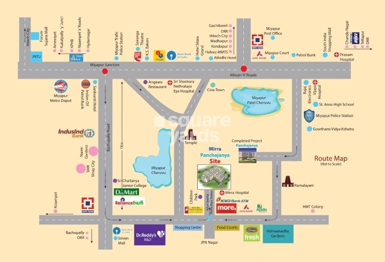 Raghavendras Mirra Panchajanya Location Image