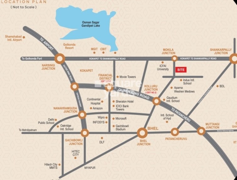 Raghuram ACS Prime Villas Location Image